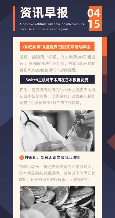 电子简报新闻资讯头条报告