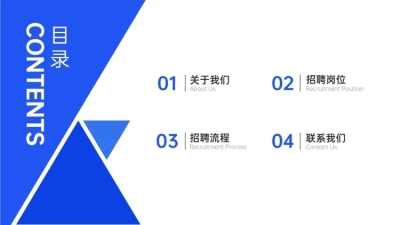 商务金融企业介绍PPT目录页