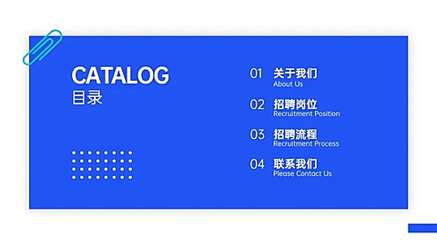 金融企业介绍PPT目录页