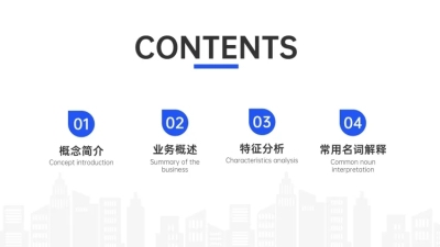 商务企业培训PPT目录页