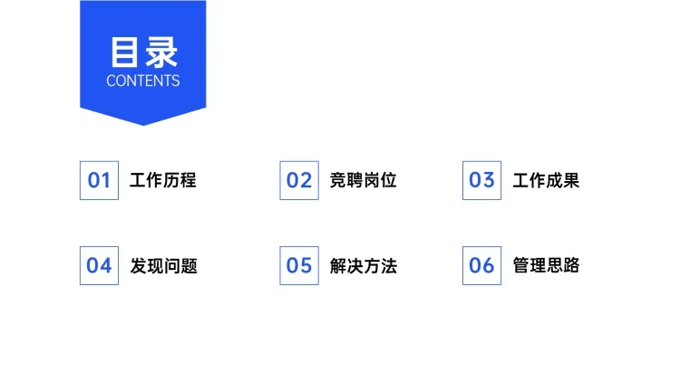 极简商务通用PPT目录页预览效果