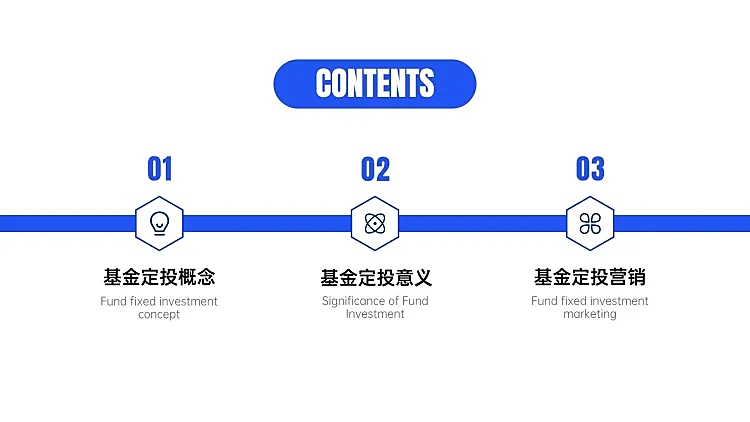 简约商务金融PPT目录页