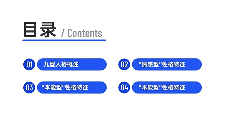 企业商务通用PPT目录页
