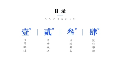 中国风地产PPT目录页