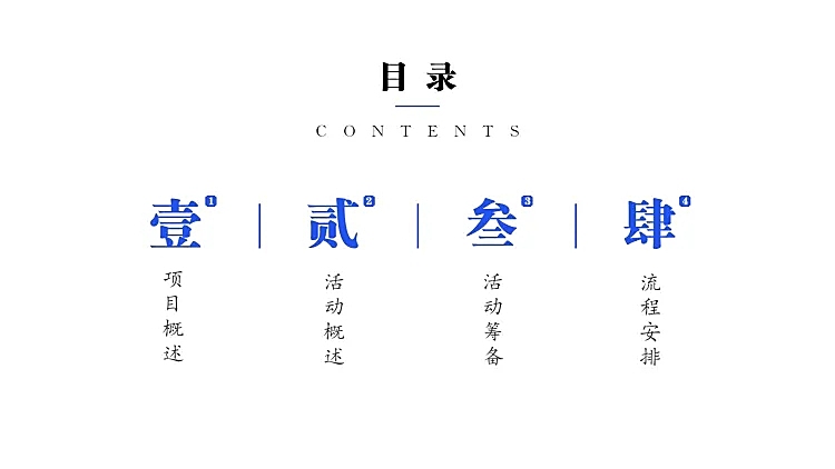 中国风地产PPT目录页