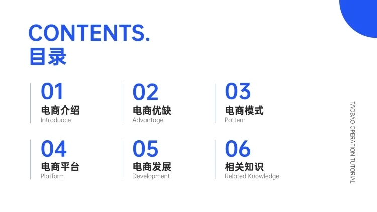 互联网通用PPT目录页预览效果