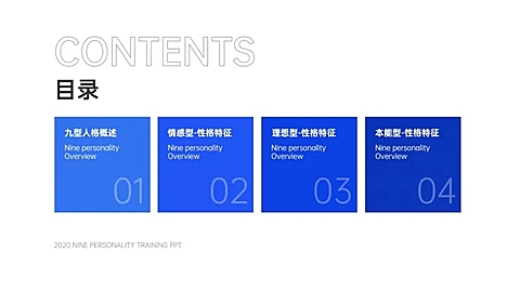 企业商务通用PPT目录页