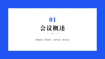 商务风工作会议PPT过渡页