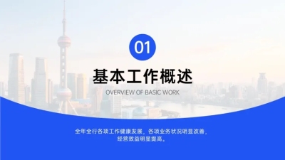 商务风工作总结PPT过渡页
