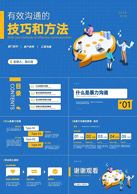 企业培训沟通技巧方法PPT