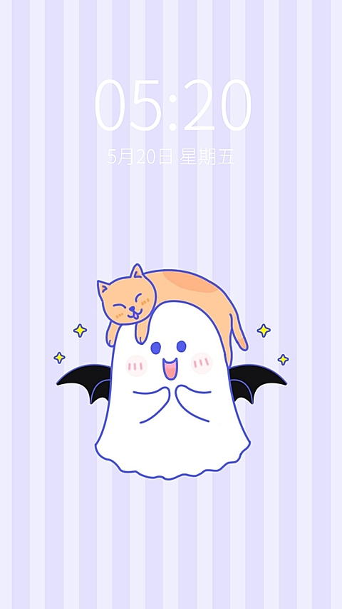 万圣节卡通可爱清新手机壁纸