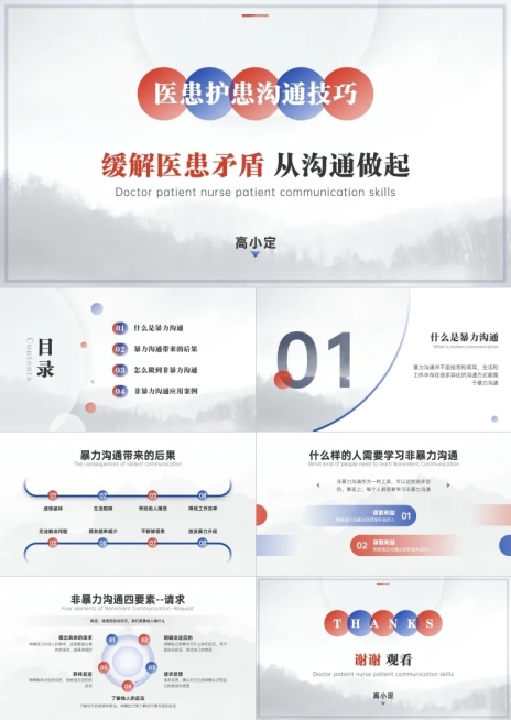 医疗企业员工培训教学PPT预览效果