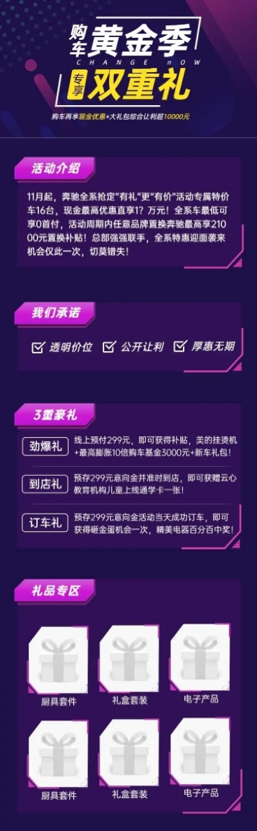 购车4s店促销汽车活动酷炫详情页预览效果