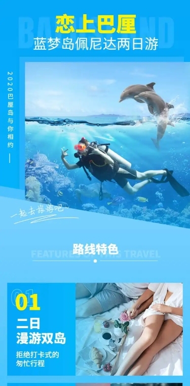 巴厘岛海滨大海潜水境外旅游详情页