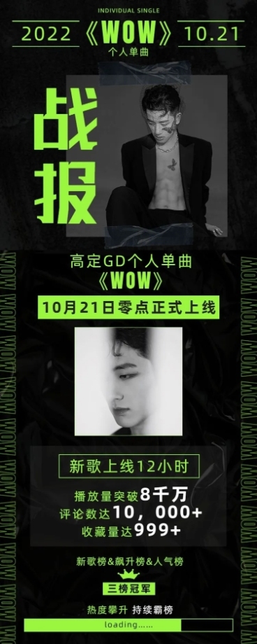 双11销售战报喜报长图公告娱乐应援预览效果