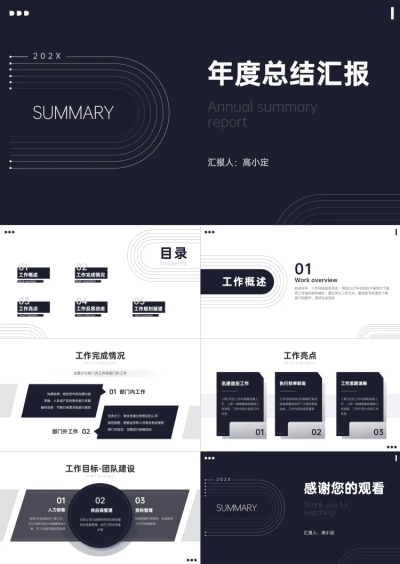 年终总结汇报晋升PPT