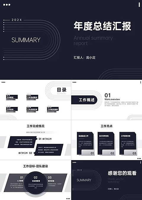 年终总结汇报晋升PPT