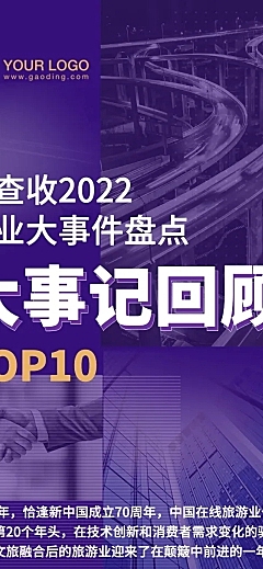 年度行业大事盘点年末回顾总结长图