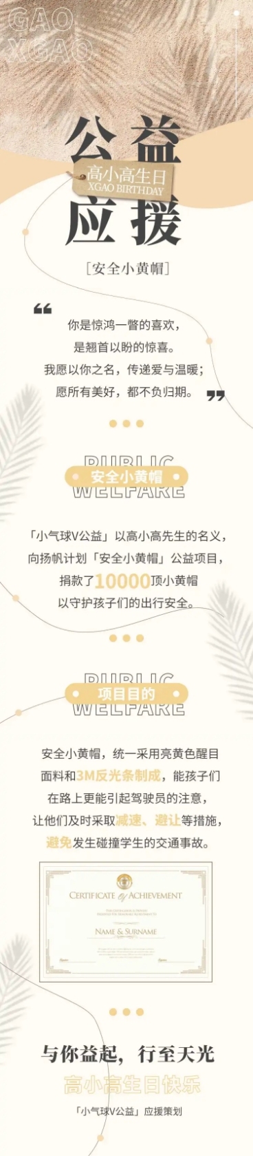 生贺公益活动通知公告长图明星应援预览效果