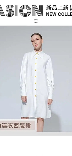简约秋季秋上新服装女装西装裙详情页