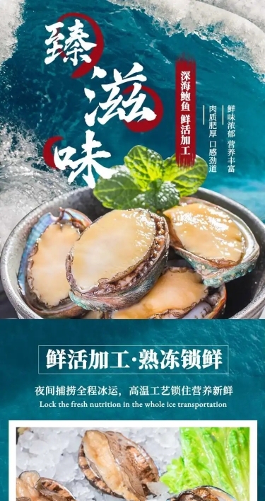 食品生鲜海鲜鲍鱼详情页