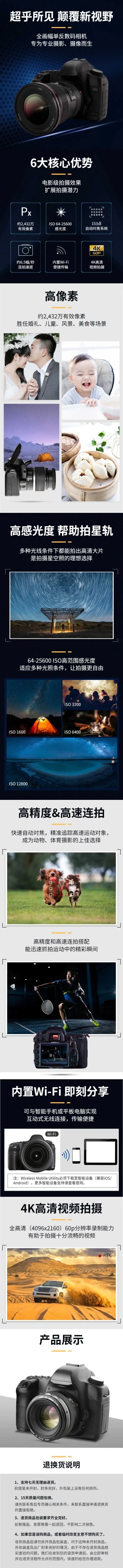 点击进入编辑 科技风数码相机详情页预览效果