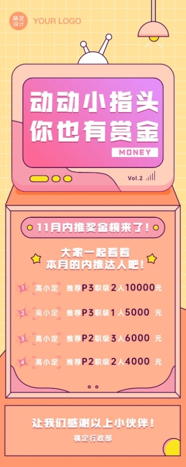 企业内推达人名单通晒长图预览效果