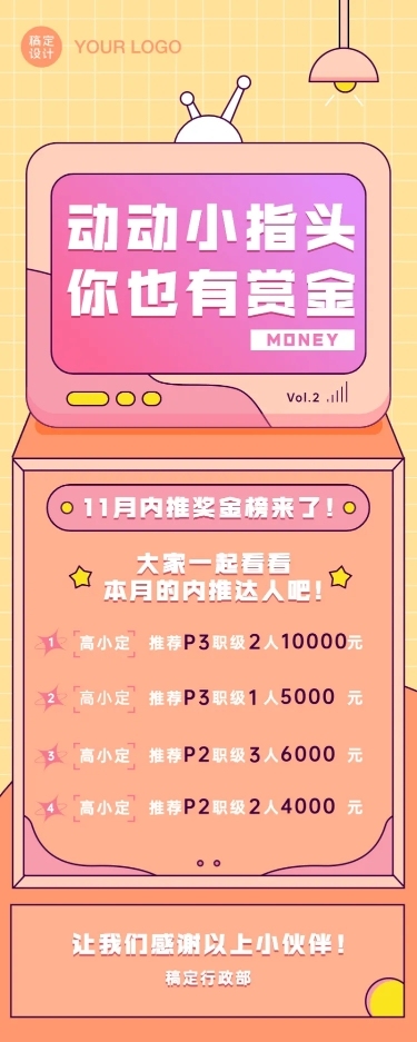 企业内推达人名单通晒长图