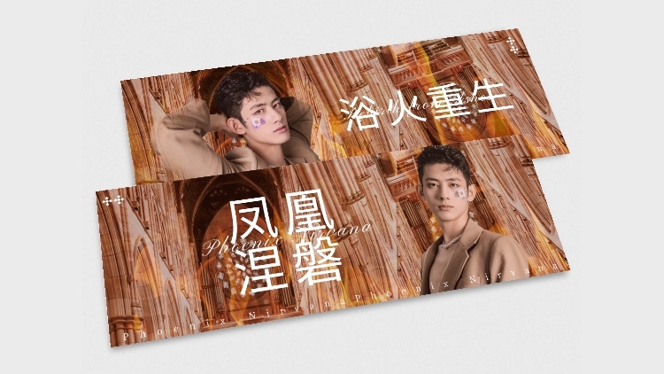华丽风横版手幅明星应援饭制安利预览效果