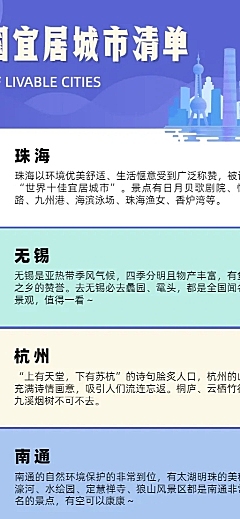 清单简约图表海长图海报
