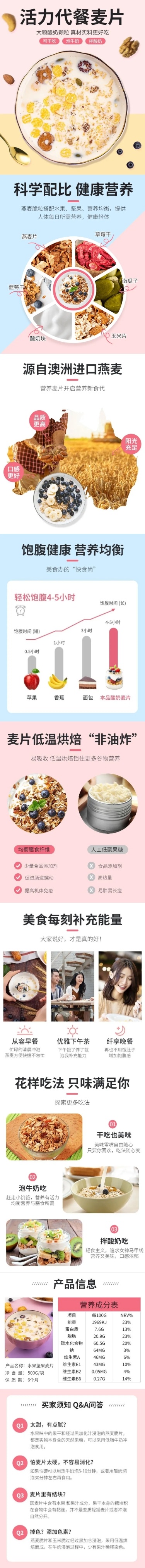 食品冲饮麦片详情页