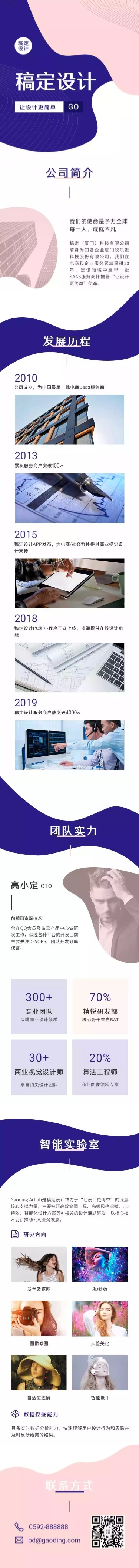 H5长页企业介绍品牌宣传网页主页插画