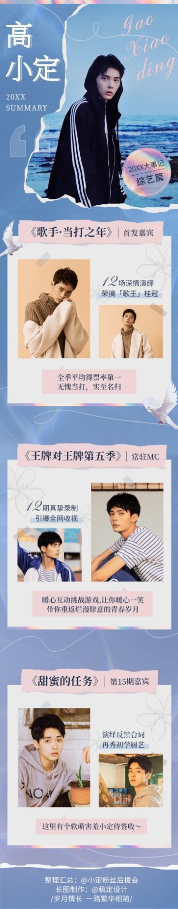 年终总结盘点活动长图公告明星应援预览效果