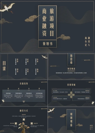 旅游项目融资计划书PPT
