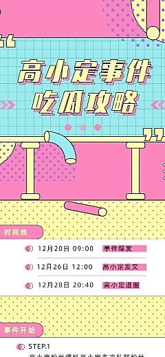 简约风娱乐吃瓜八卦公告长图