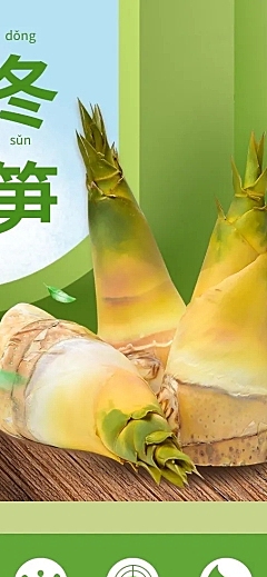 食品生鲜蔬菜冬笋详情页