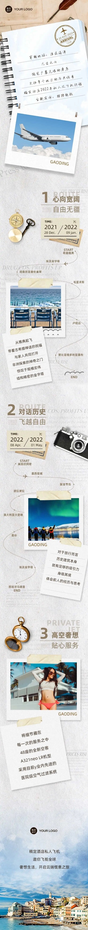 H5长页新年计划打卡回顾愿望信旅游地点