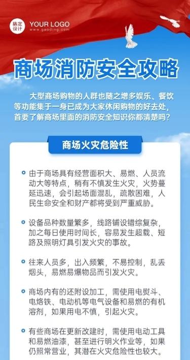 消防安全商场一图读懂文章长图