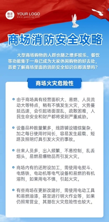 消防安全商场一图读懂文章长图
