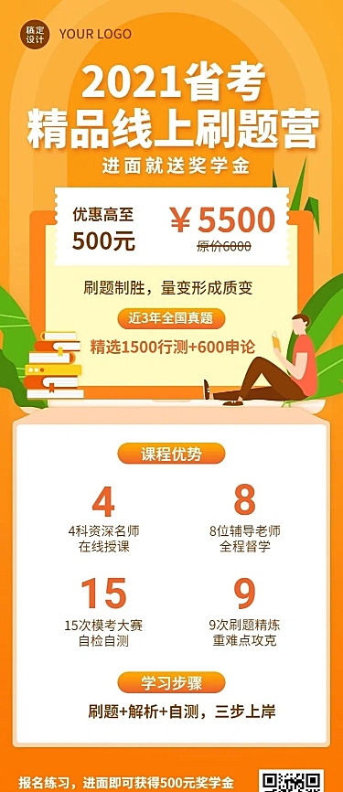 职业培训公务员考试招生长图