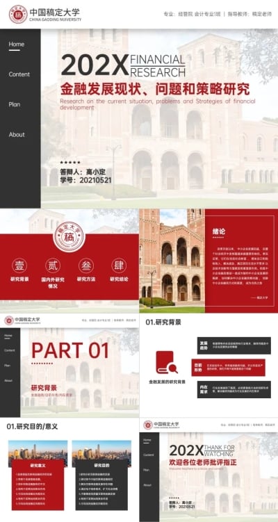 校园汇报毕业答辩PPT