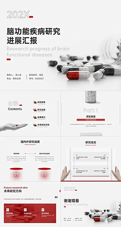 医疗专业校园汇报毕业答辩PPT