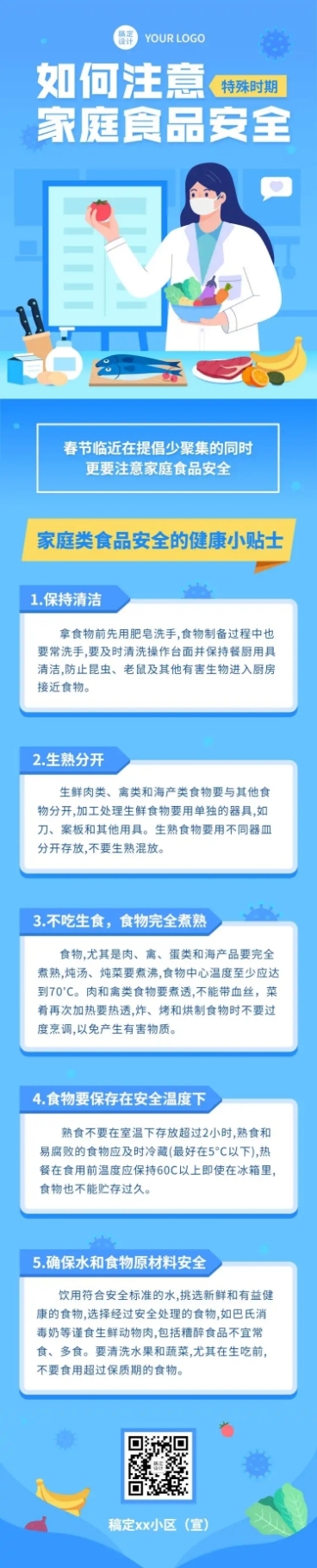 食品安全医疗健康文章长图预览效果