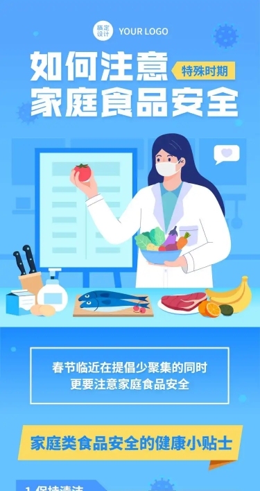 食品安全医疗健康文章长图