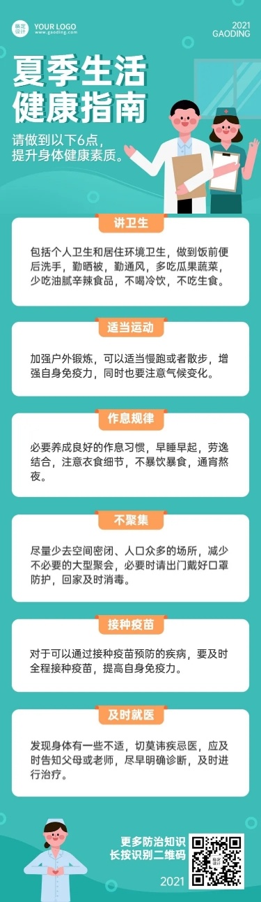 医疗健康民生一图读懂文章长图