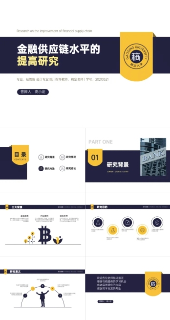 校园毕业答辩汇报PPT预览效果