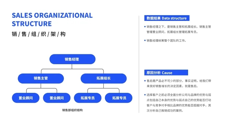 组织架构多项PPT图文页预览效果