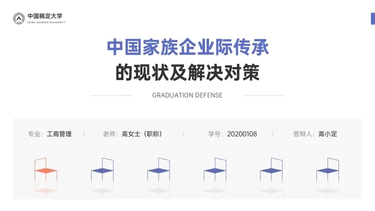 素雅简约经管学术毕业答辩PPT预览效果