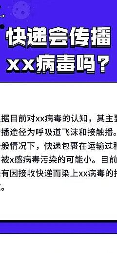 医疗健康预防快递科普文章长图