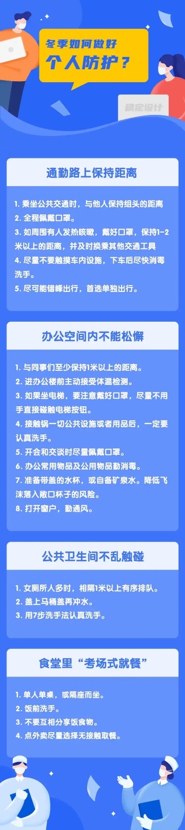 冬季防护个人医疗科普文章长图